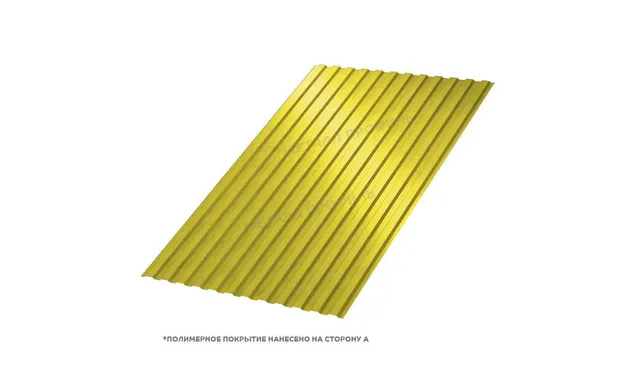 Профлист Металл Профиль МП10 0.5 NormanMP RAL 1018 Желтый цинк B