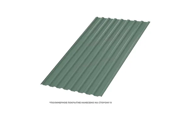 Профлист Металл Профиль МП20 0.5 PURMAN® Tourmalin, Светло-зеленый металлик R