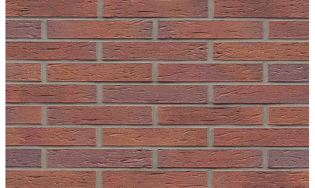 Кирпич клинкерный Muhr 04 Rotbraun-bunt рустик, 240х90х40 мм