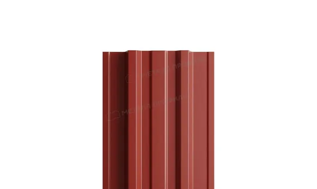 Штакетник Металл Профиль TRAPEZE-T 0,45 Полиэстер RAL3009 Красная окись