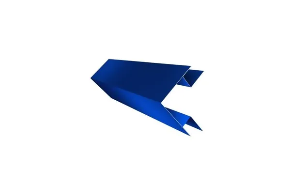 Планка угла внешнего сложная Кожуха сегментного 0,45 PE с пленкой RAL 5005 сигнальный синий