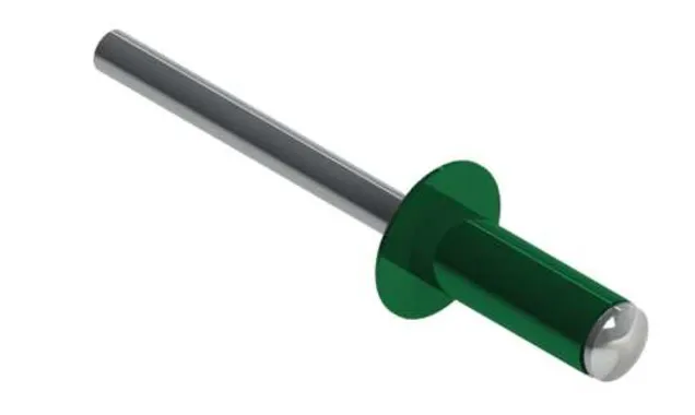 Заклепка вытяжная 3,2х8 RAL 6005 (ал/ст)