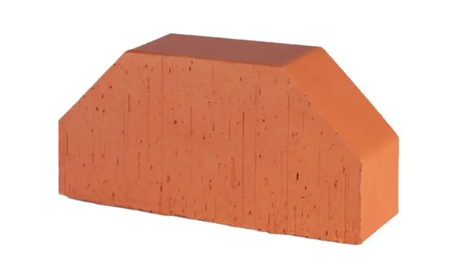 Печной кирпич фигурный полнотелый Lode Janka F7 гладкий, 250х120х65 мм