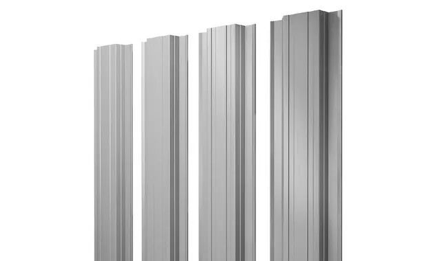 Штакетник Прямоугольный Grand Line 0,5 Satin RAL7004 Сигнальный Серый