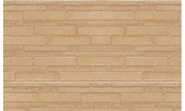 Клинкерная плитка Stroeher Zeitlos 355 sandschmelz рельефная NF14, 240х71х14 мм