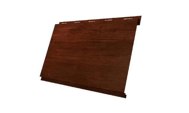 Металлический сайдинг Grand Line Вертикаль 0.45 мм classic Print Premium с пленкой Rowan