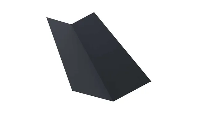 Планка ендовы верхней 145х145 0,45 Drap RAL 7024 мокрый асфальт