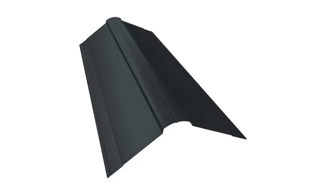 Планка конька фигурного 150x150 0,5 Velur RAL 7016 антрацитово-серый