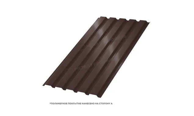 Профлист Металл Профиль МП35 0.5 NormanMP RR 32 Темно-коричневый B