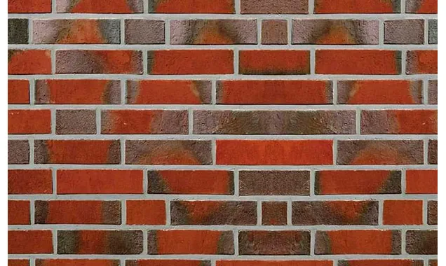 Кирпич клинкерный Roben Rysum flamm-bunt гладкий, 240х115х71 мм