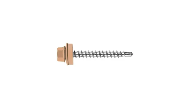 Саморез кровельный Daxmer 4,8х50 RAL 1014 (150) сверло №1