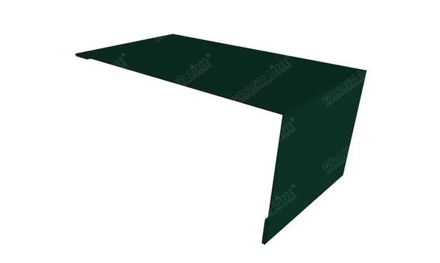 Планка мансардная 0,5 Quarzit lite с пленкой RAL 6005 зеленый мох
