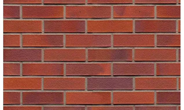 Кирпич клинкерный облицовочный 7-щелевой Muhr 04 Rotbraun-bunt гладкий, 250х120х65 мм