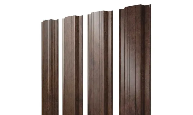 Штакетник Прямоугольный Grand Line 0,45 Print-double Premium Antique Wood Antique Wood