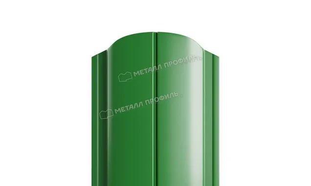Штакетник Металл Профиль ELLIPSE-O 0,5 NormanMP RAL6002 Зеленый лист