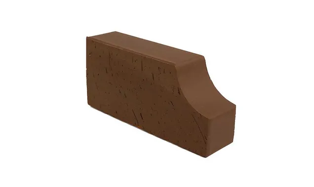 Кирпич облицовочный фигурный полнотелый Lode Brunis F13 гладкий, 250х120х65 мм