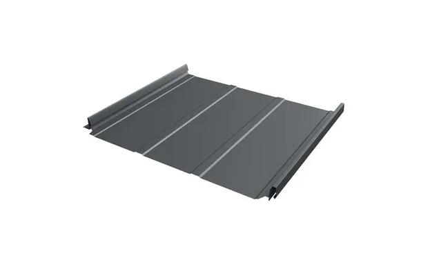 Фальцевая кровля Кликфальц Pro Line Grand Line 0,5 Satin RAL 7024 Мокрый Асфальт