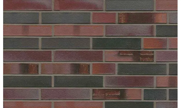 Кирпич клинкерный Westerwaelder Klinker Nr 29S Schwarzblau-bunt Spezial, 240х115х52 мм
