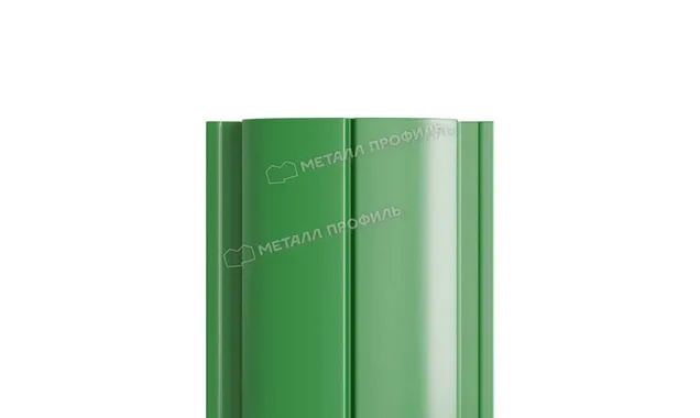 Штакетник Металл Профиль ELLIPSE-T 0,5 NormanMP RAL6002 Зеленый лист