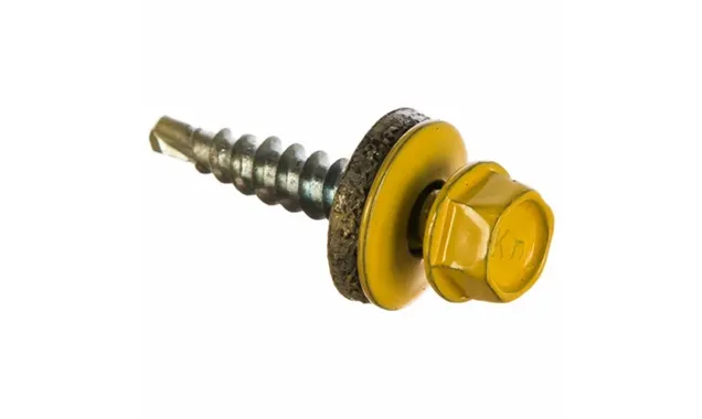 Саморез кровельный Daxmer 4,8х35 RAL 1023 (250) сверло №1