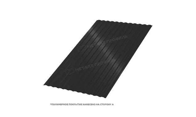 Профлист Металл Профиль МП10 0.5 PURMAN® RAL 9005 Черный темный A