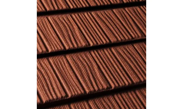 Композитная черепица Gerard Shake, 1250x371мм, rosso