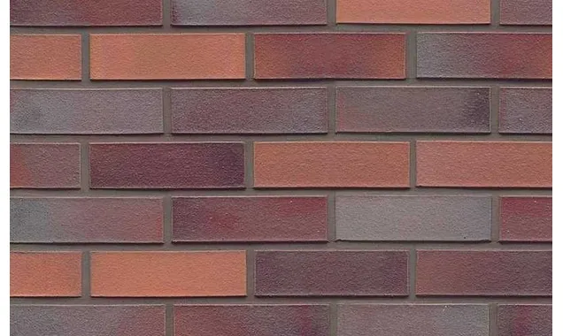 Кирпич клинкерный Muhr 12 Blaurot-bunt гладкий, 240х115х71 мм