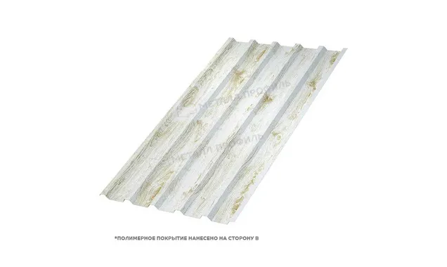 Профлист Металл Профиль МП35 0.5 ECOSTEEL® матовый Беленый дуб A