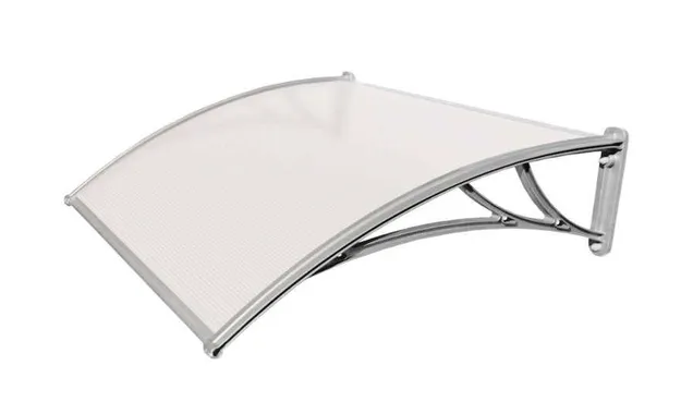 Козырьки Krovent из полик. 1500х930х280 молочн.(сереб. крон)