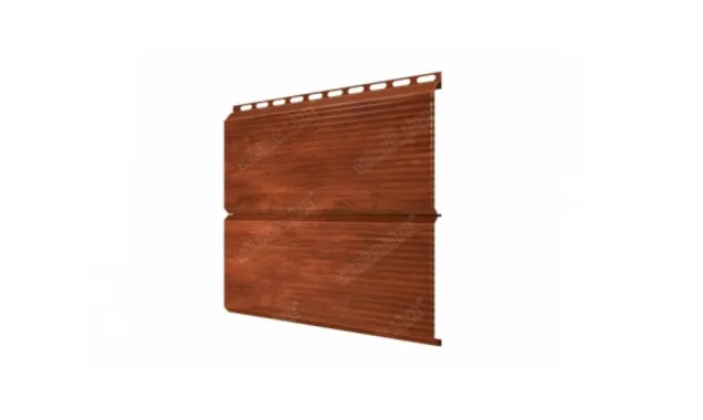 Металлический сайдинг Grand Line ЭкоБрус 0.45 мм Print Elite Cherry Wood