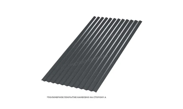 Профлист Металл Профиль МП18 0.5 PURMAN® RAL 9005 Черный темный A