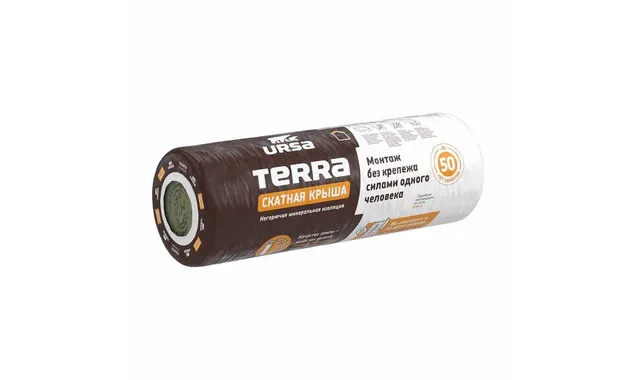 Утеплитель  Ursa Terra скатная крыша 150х1200х3900