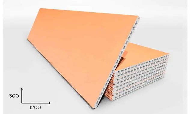 Керамогранитная плита FAVEKER GA20 для НФС, Salmon, 1200*300*20 мм