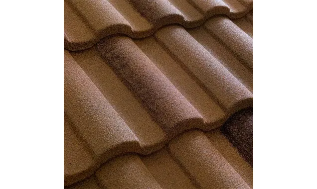 Композитная черепица Метротайл (Metrotile) серия MetroRoman, цвет цедар-браун, 1280х410 мм