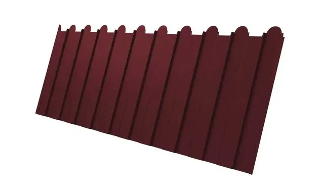 Профлист фигурный Grand Line C8A 0.45 Drap RAL 3005 Красное вино