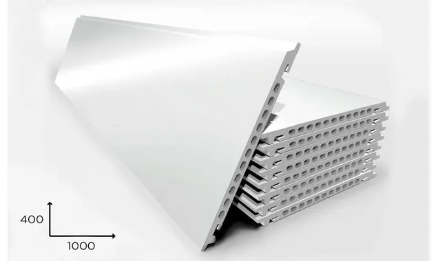 Керамогранитная плита FAVEKER GA16 для НФС, Blanco Brillo, 1000*400*18 мм