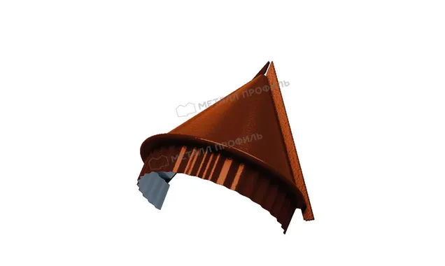 Заглушка конька круглого конусная (AGNETA-20-Copper\Copper-0.5)