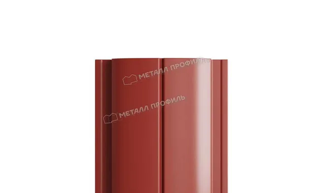 Штакетник Металл Профиль ELLIPSE-T 0,45 Полиэстер RAL3009 Красная окись