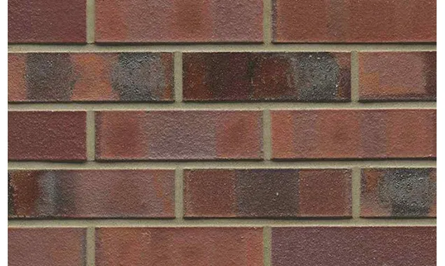 Кирпич клинкерный Westerwaelder Klinker Nr 04KS Rotbraun-bunt Kohle Spezial, 240х115х71 мм
