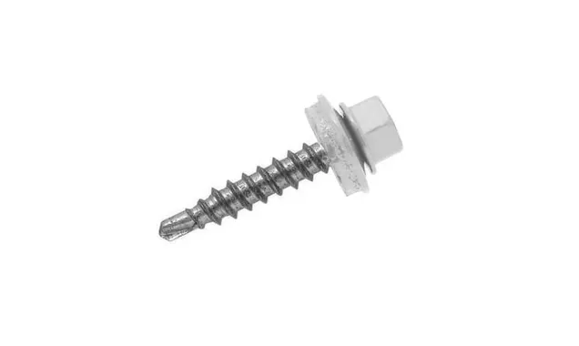 Саморез кровельный Daxmer 4,8х35 RAL 9006 (250) сверло №1
