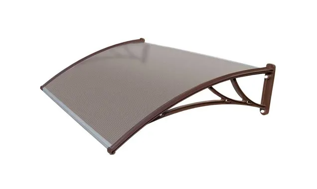 Козырьки Krovent из поликарбоната 1500х930х280 бронзовый (корич. кроншт)