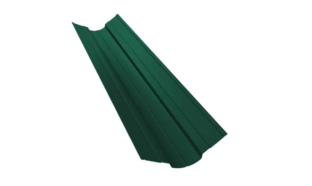Планка ендовы верхней фигурной 150x150 0,5 Velur RAL 6005 зеленый мох