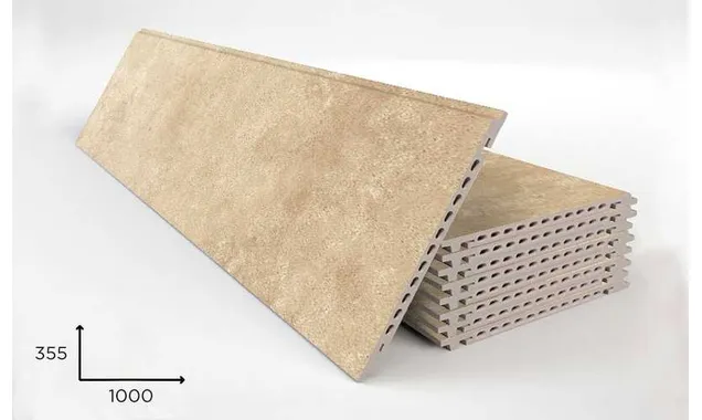 Керамогранитная плита FAVEKER GA16 для НФС, Urban Beige, 1000*355*18 мм