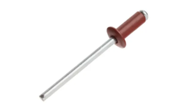 Заклёпка вытяжная Daxmer 4,8х12 RAL 3011 (10х1000 шт) ал/ст