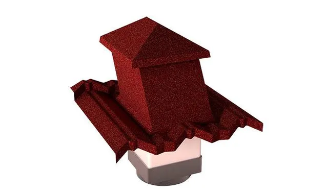 Вентиляционный выход Gerard G 15-45 (пластик), 150х150 мм, burgundy (151)