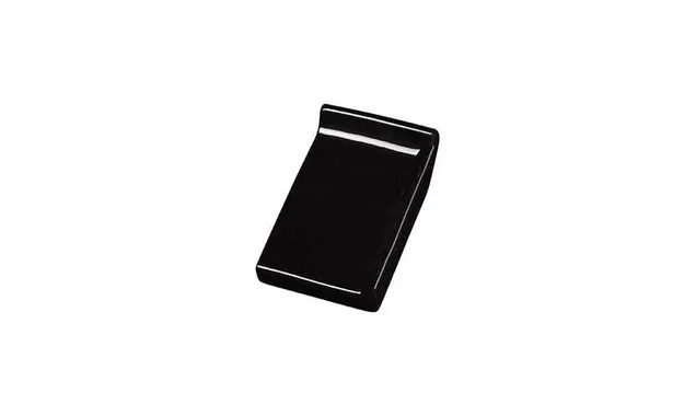 Клинкерный завершающий водоотлив с бортиком правый Terca Black shine, 160*105*30 мм