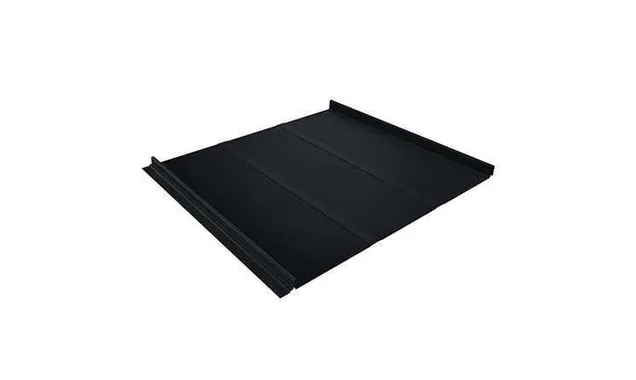 Фальцевая кровля Кликфальц Grand Line 0,5 GreenCoat Pural BT, matt RR 33 Черный