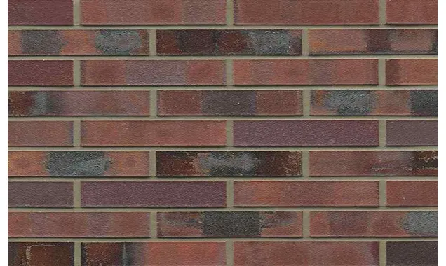 Кирпич клинкерный Westerwaelder Klinker Nr 04KS Rotbraun-bunt Kohle Spezial, 290х60х52 мм