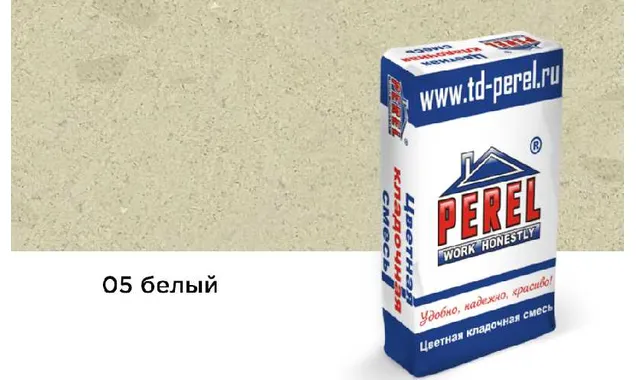 Цветной кладочный раствор PEREL SL 5005 белый зимний, 50 кг