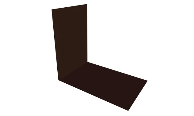 Планка снегозадержания усиливающая 0,5 Satin с пленкой RAL 8017 шоколад